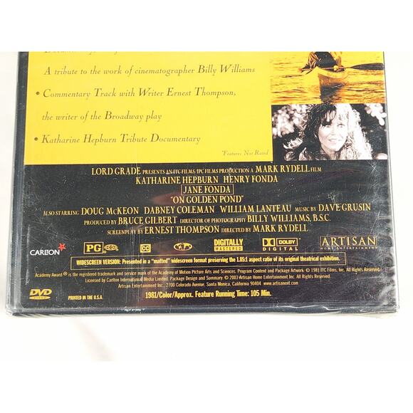 Movie On Golder Pond DVD New Sealed 1981 Special Edition Henry Fonda Dolby - Picture 6 of 10